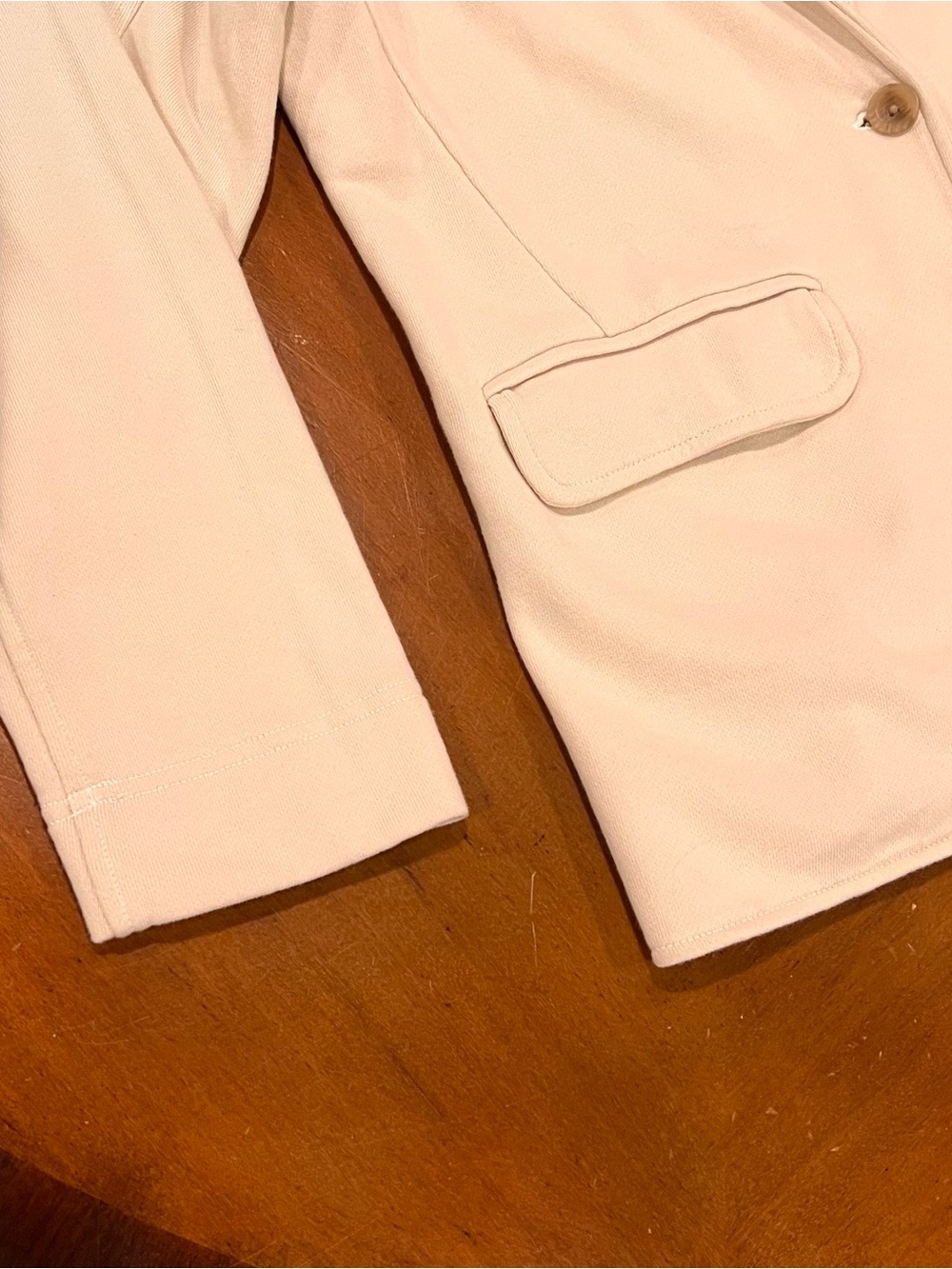 NWT American Eagle Aerie Fleece Blazer Cake Batter Small Oversized Longer Length - Picture 8 of 16